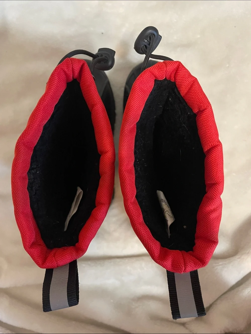 Kids Waterproof Winter Boots - Red & Black